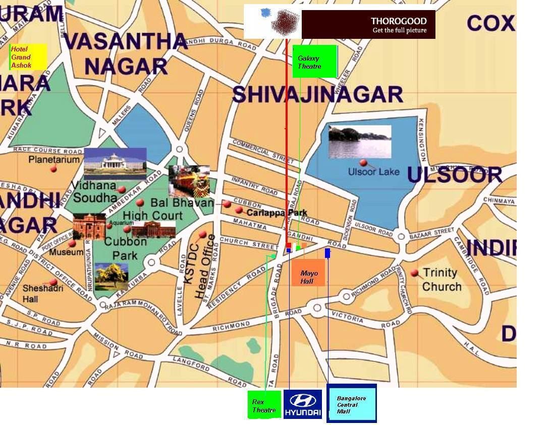 Ulsoor, बैंगलोर नक्शा