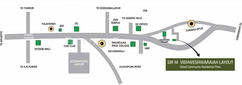 Vishweshwaraya लेआउट नक्शा