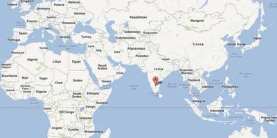 बैंगलोर में दुनिया के नक्शे