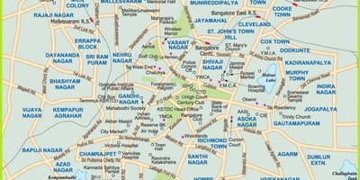 नक्शे के बैंगलोर