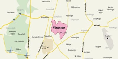 नक्शे के विजयनगर, बैंगलोर