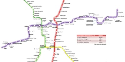Bmrcl मार्ग नक्शा